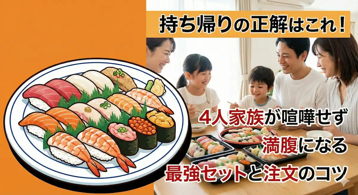 くら寿司 持ち帰りメニュー セット用記事のアイキャッチ画像