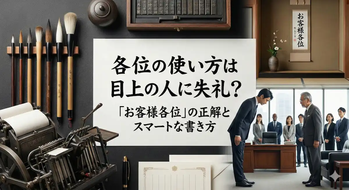 各位の使い方について解説する記事のアイキャッチ画像