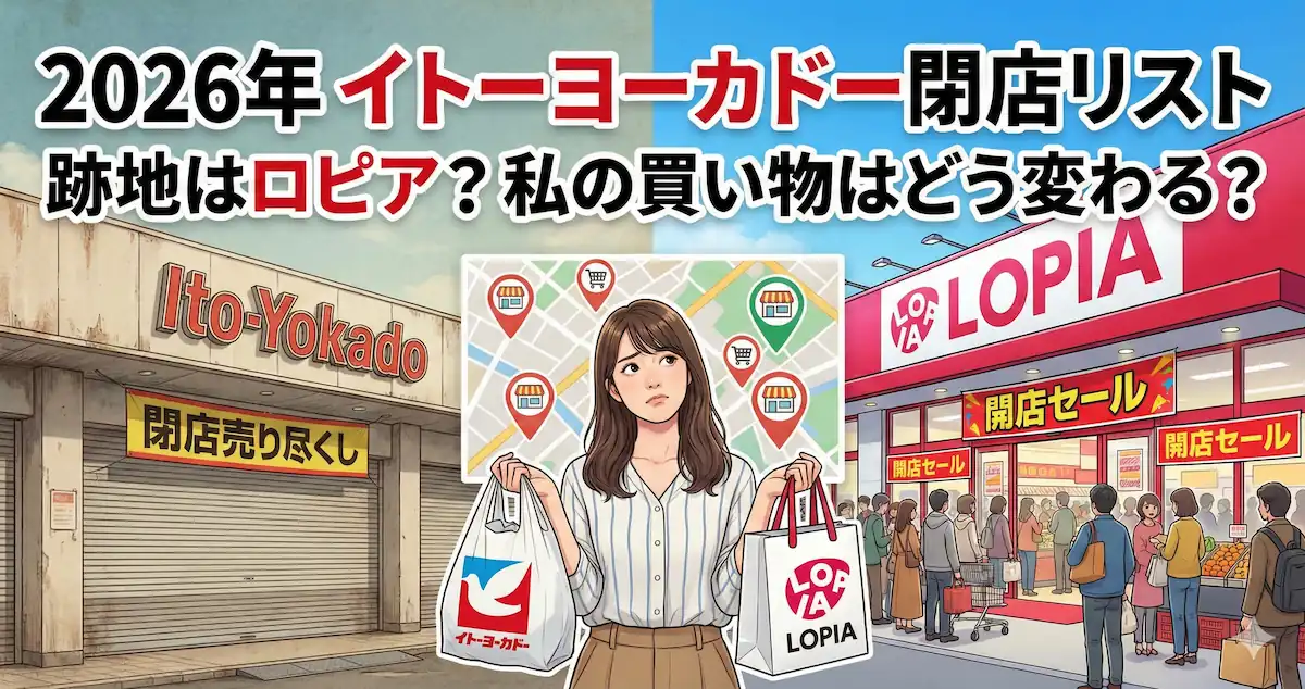 イトーヨーカドー閉店予定店舗を解説する記事のアイキャッチ画像