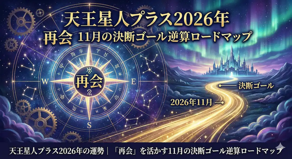 天王星人プラス2026年の運勢について解説する記事のアイキャッチ画像